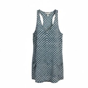 Joie 100% Silk Racerback Lightweight Dress w Pockets, Cute Elephant Pattern